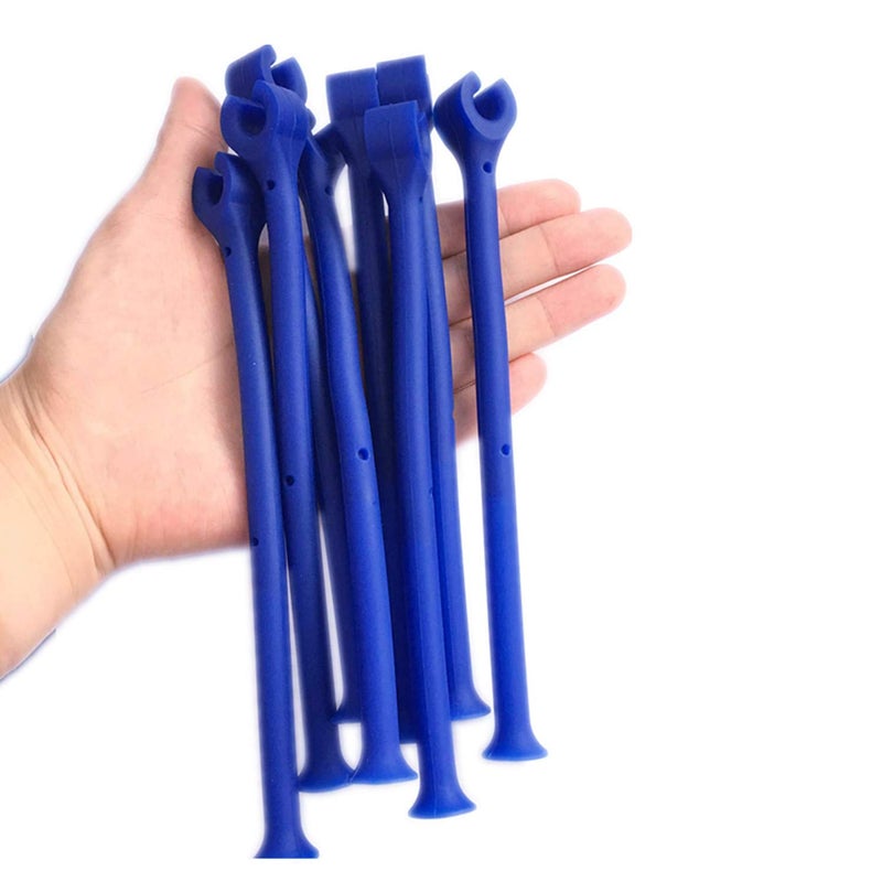 YouU Silicone Stemware Saver Flexible Stemware Holder Dishwasher Wine Glass Protector Tether Silicone Dishwasher Attachment (Blue/8 pcs) - Image 4